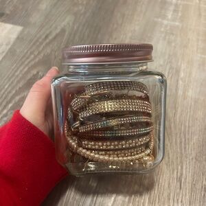 gold mystery jewelry jar